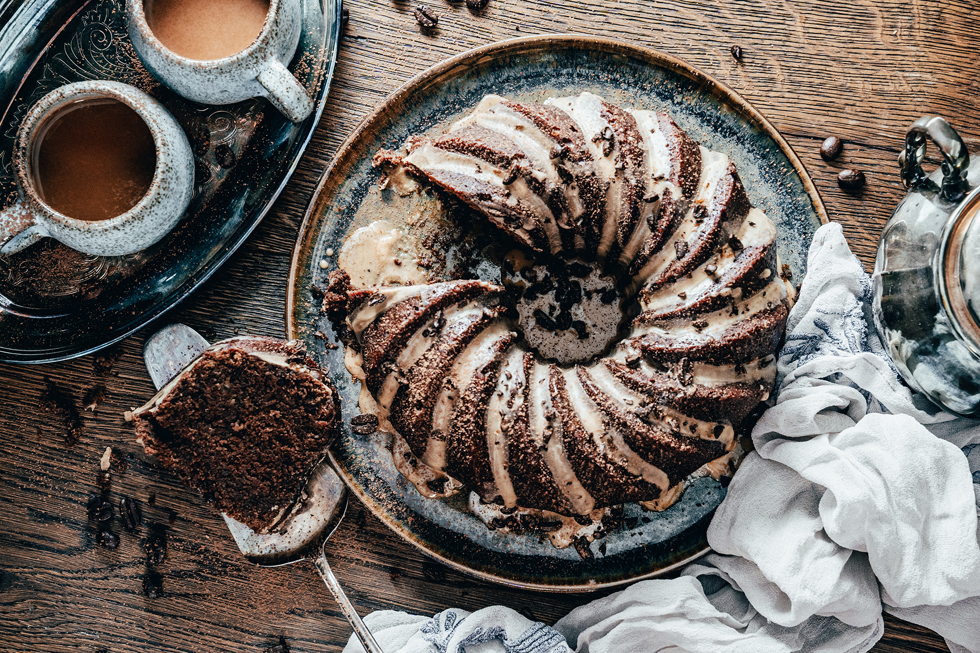 Kaffee-Kuchen vegan , Coffee Cake