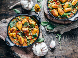 Gnocchi Kürbis Curry vegan