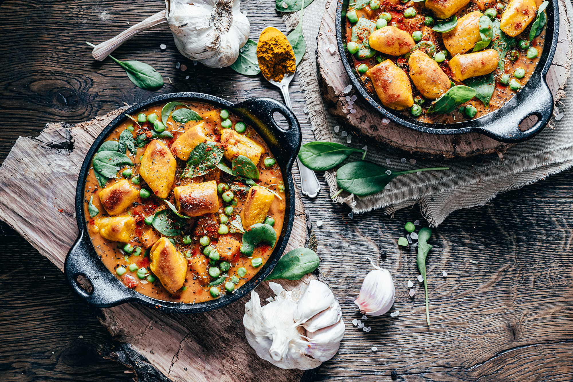 Gnocchi Kürbis Curry vegan
