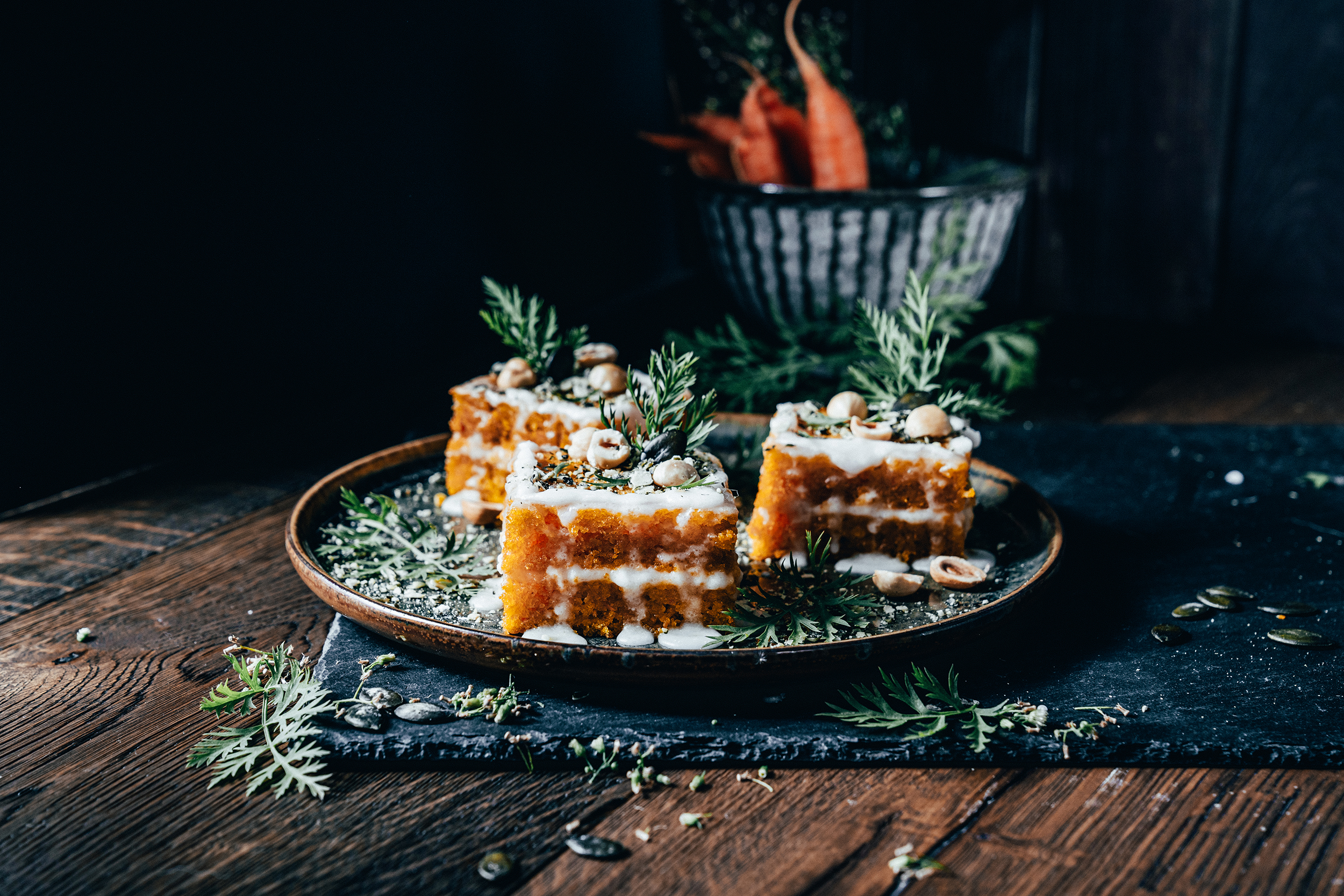 Karottenkuchen vegan