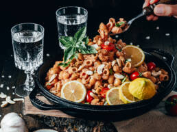 Schnelle Cashew-Tomaten Pasta vegan