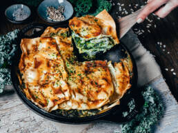 Grünkohl Lasagne vegan