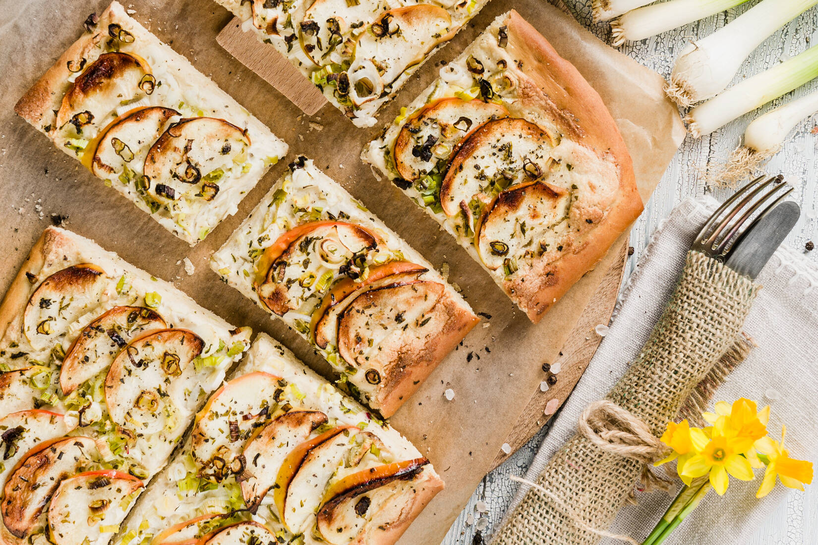 Flammkuchen-Earthneedsvegans