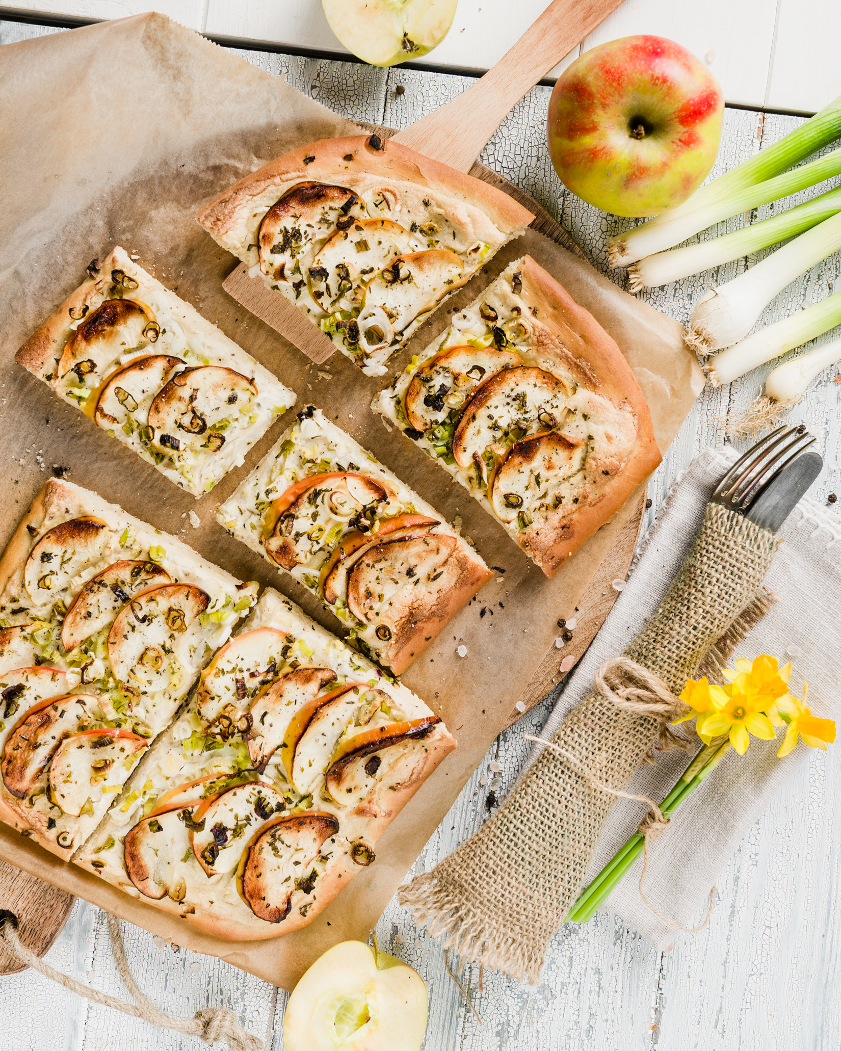 Flammkuchen-Earthneedsvegans