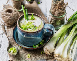 Frühlingszwiebelsuppe