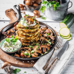 Zucchini Kartoffelpuffer vegan