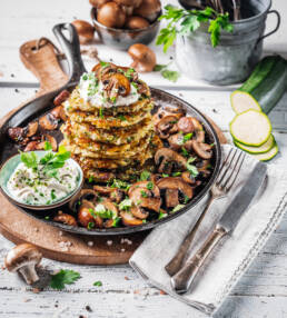 Zucchini Kartoffelpuffer vegan