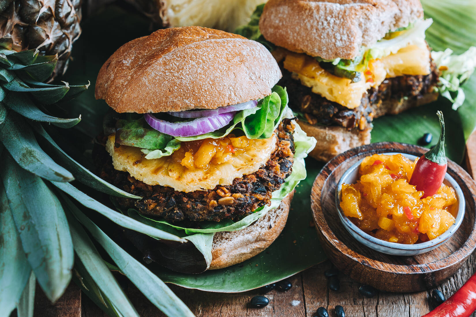 Ananas Burger vegan