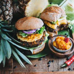 Ananas Burger vegan