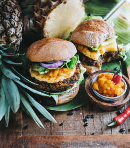 Ananas Burger vegan