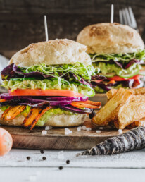 Karottenburger Earth needs vegans