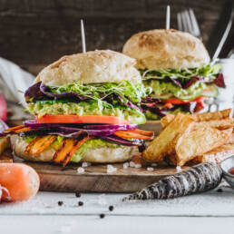 Karottenburger Earth needs vegans