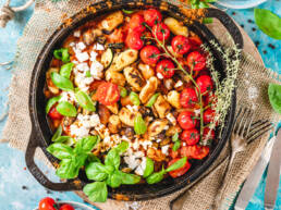 Vegan Gnocchi with Tomato Sauce and Feta