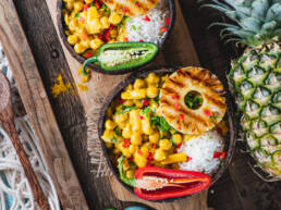 Ananas Curry vegan