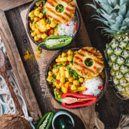 Ananas Curry vegan