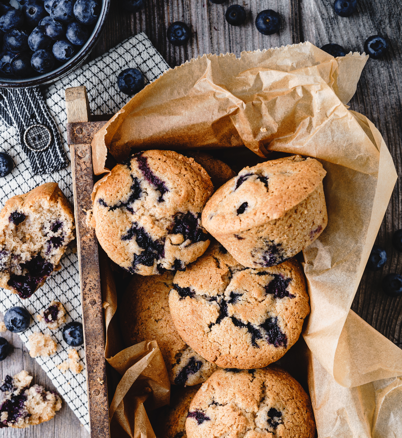 Blaubeermuffins vegan