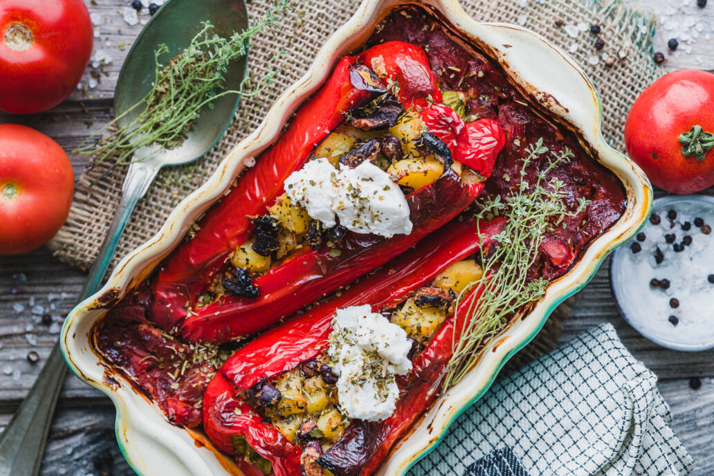 gefüllte Paprika vegan