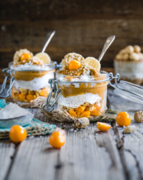 Erdnuss-Kokos-Dessert