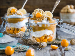 Erdnuss-Kokos-Dessert