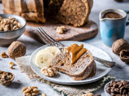 Kaffee Walnuss Bananen Kuchen vegan