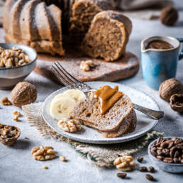 Kaffee Walnuss Bananen Kuchen vegan