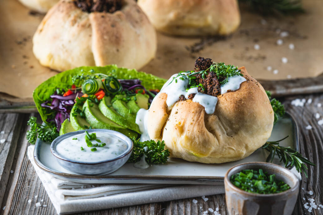 gefüllte Zwiebeln vegan