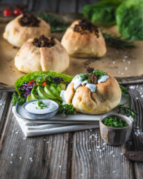 gefüllte Zwiebeln vegan