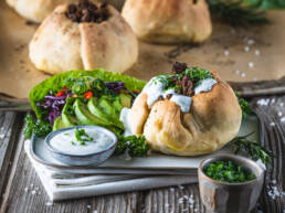 gefüllte Zwiebeln vegan