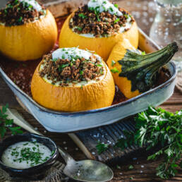 gefüllte Zucchini vegan