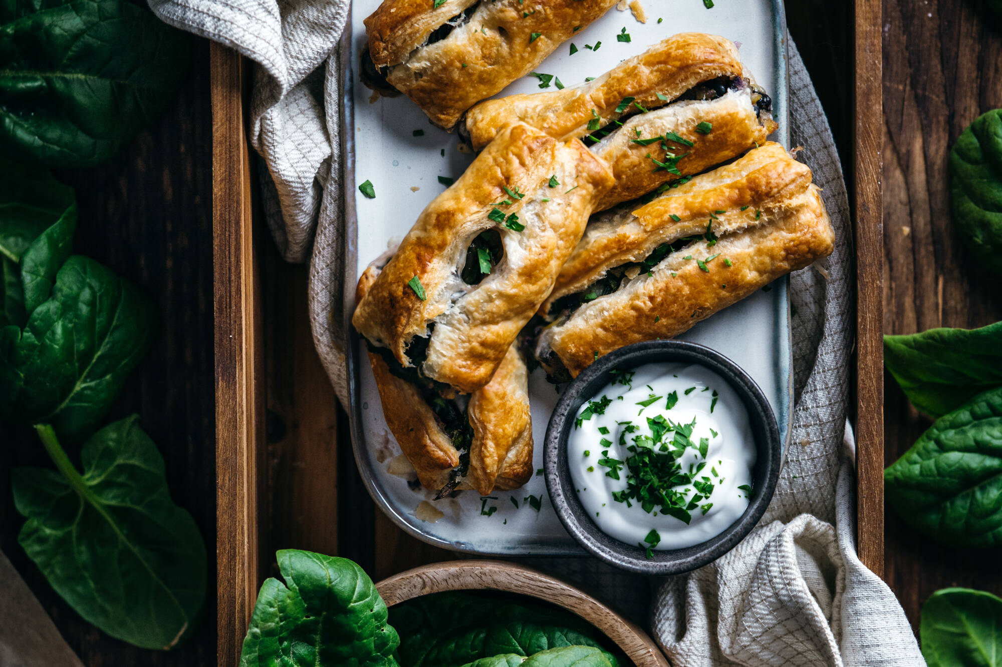 Blätterteig vegan gefüllt