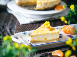 Veganer Mandarinen-Käsekuchen