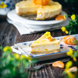 Veganer Mandarinen-Käsekuchen