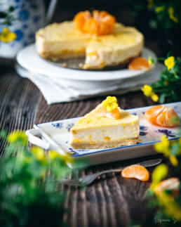 Veganer Mandarinen-Käsekuchen