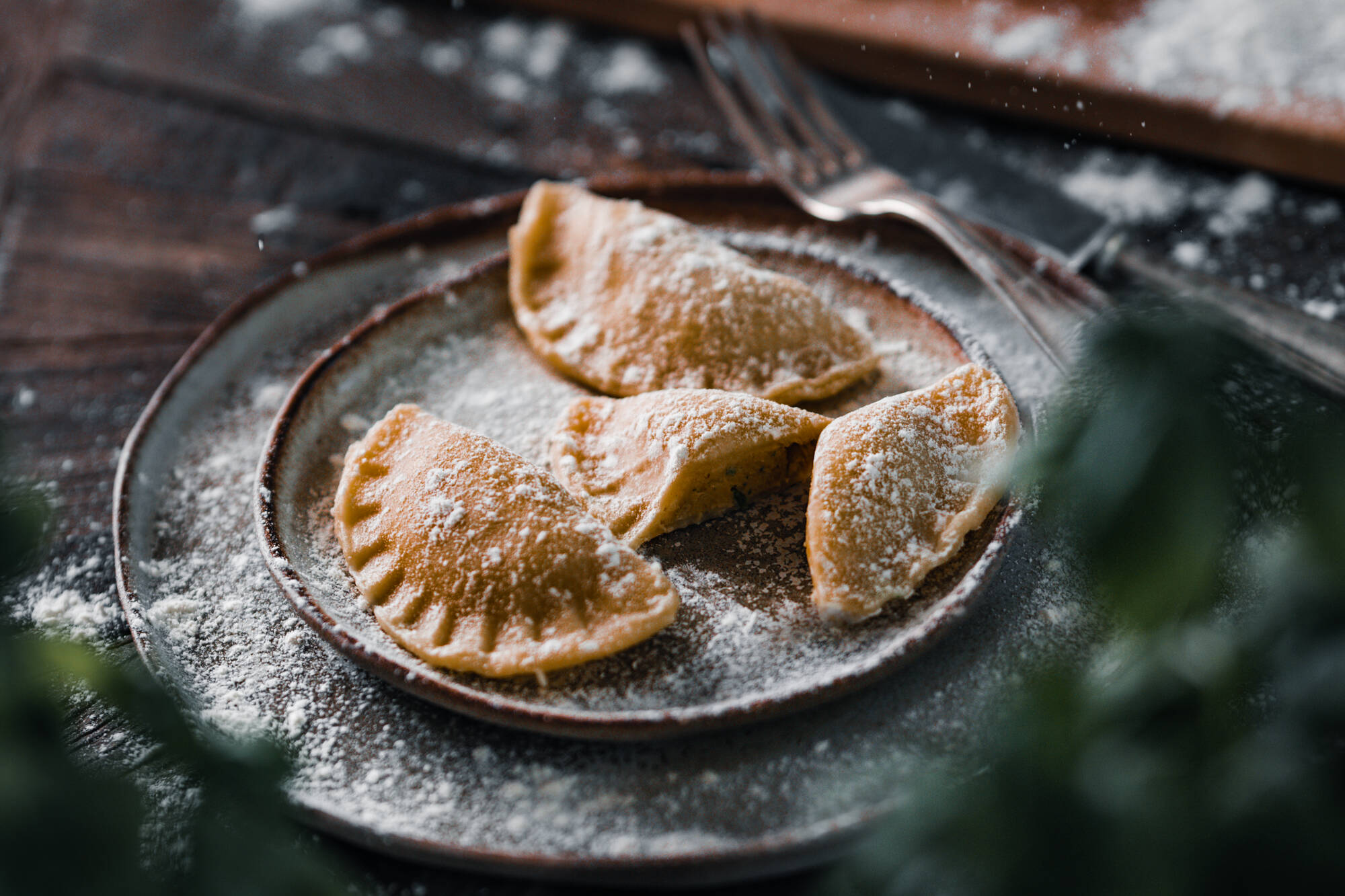 Nudelteig vegan Ravioli