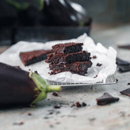 Aubergine and Chocolate Brownies