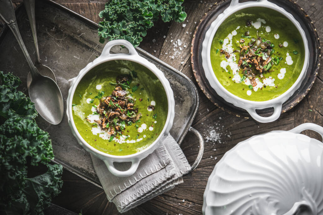 vegan Kale Soup vegane Grünkohlsuppe