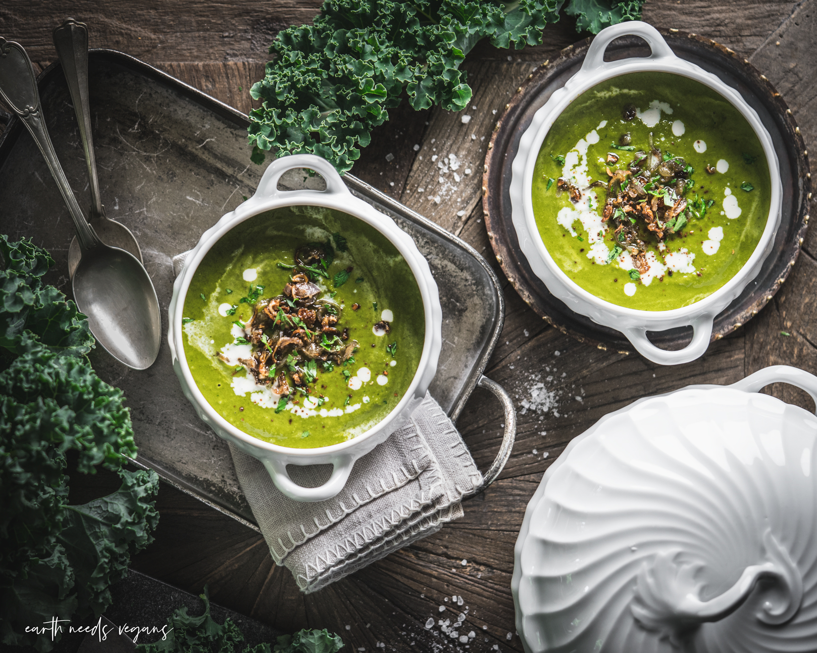 vegan Kale Soup vegane Grünkohlsuppe