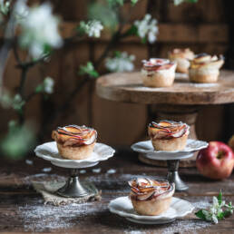 Apfel-Blätterteig-Rosen