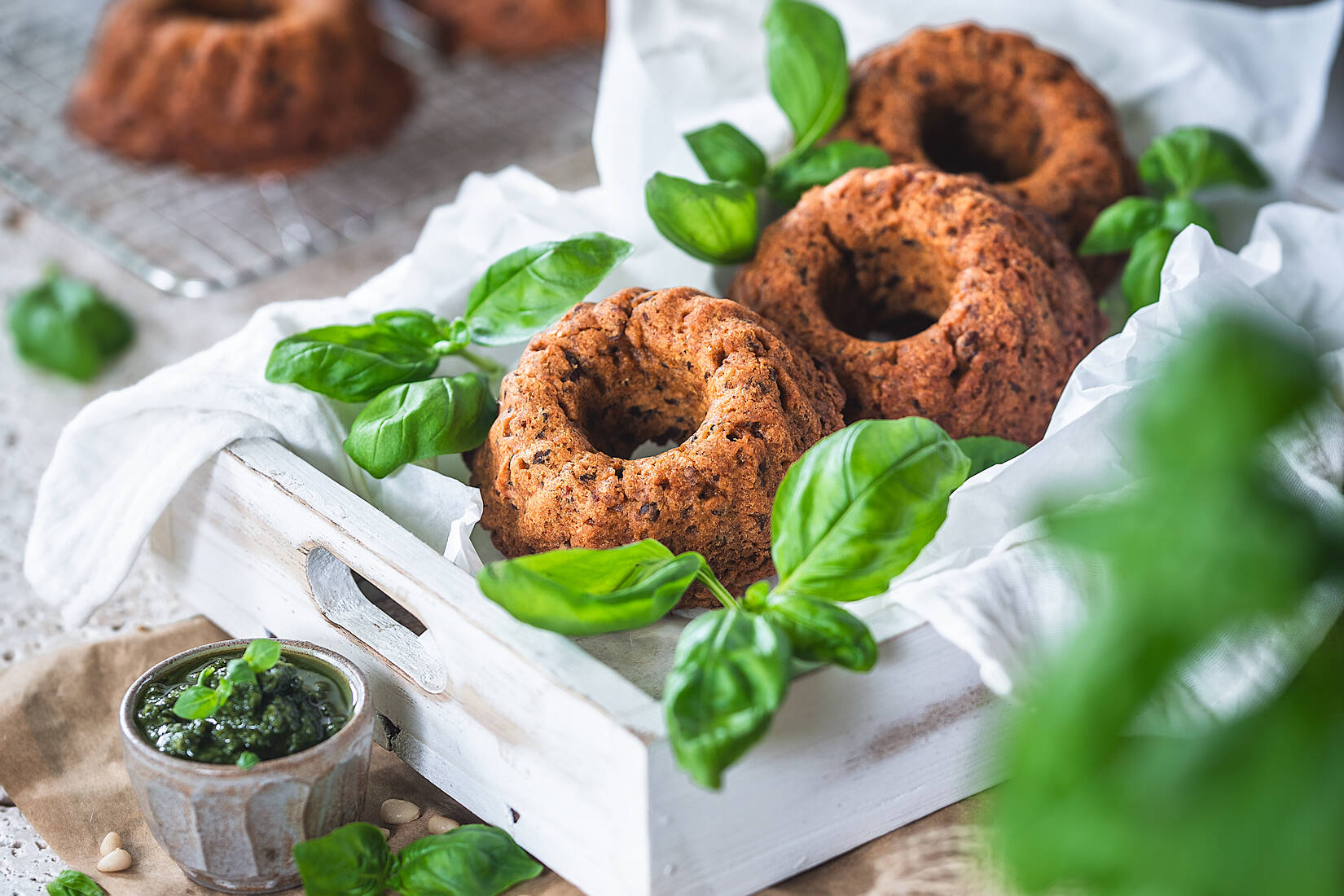 vegan Italian Herb and Sun-Dried Tomato Muffins
