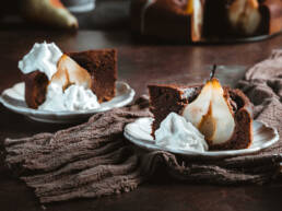 Schoko Birnen Kuchen vegan