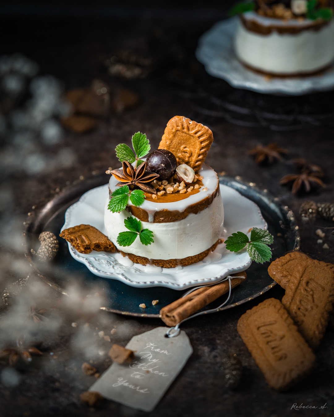 vegan Biscoff Cheesecake