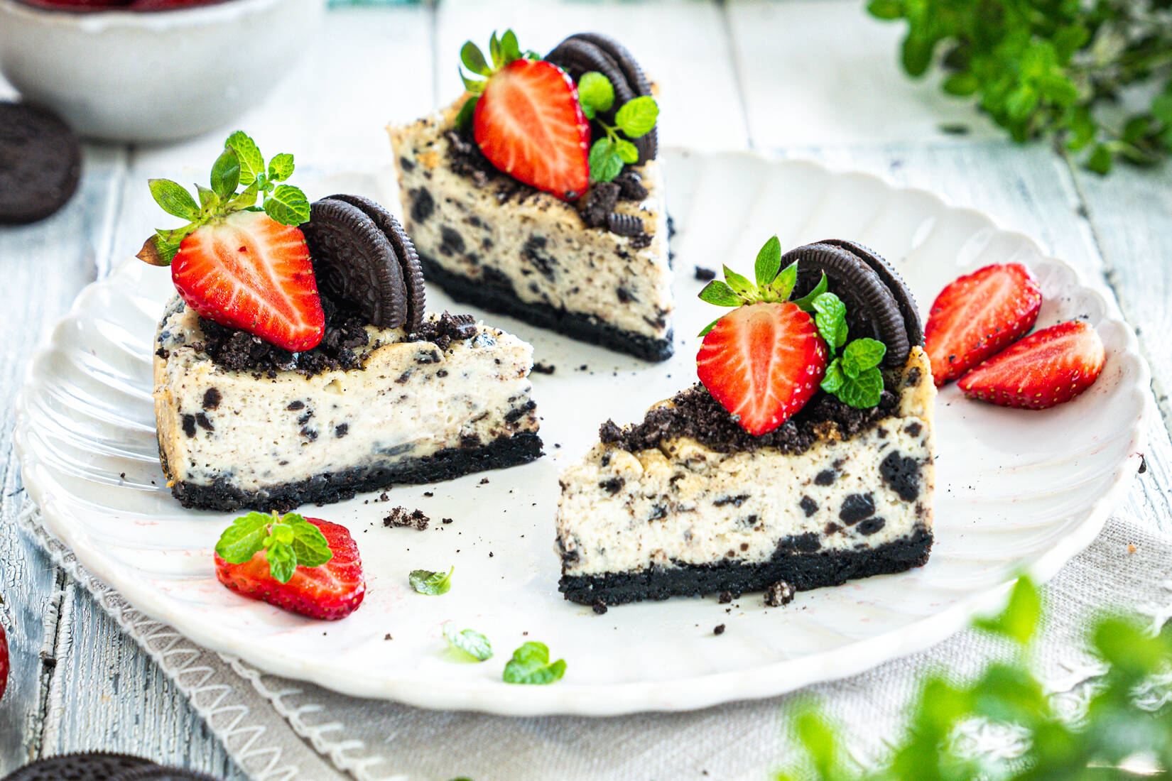 Vegan Oreo Cheesecake
