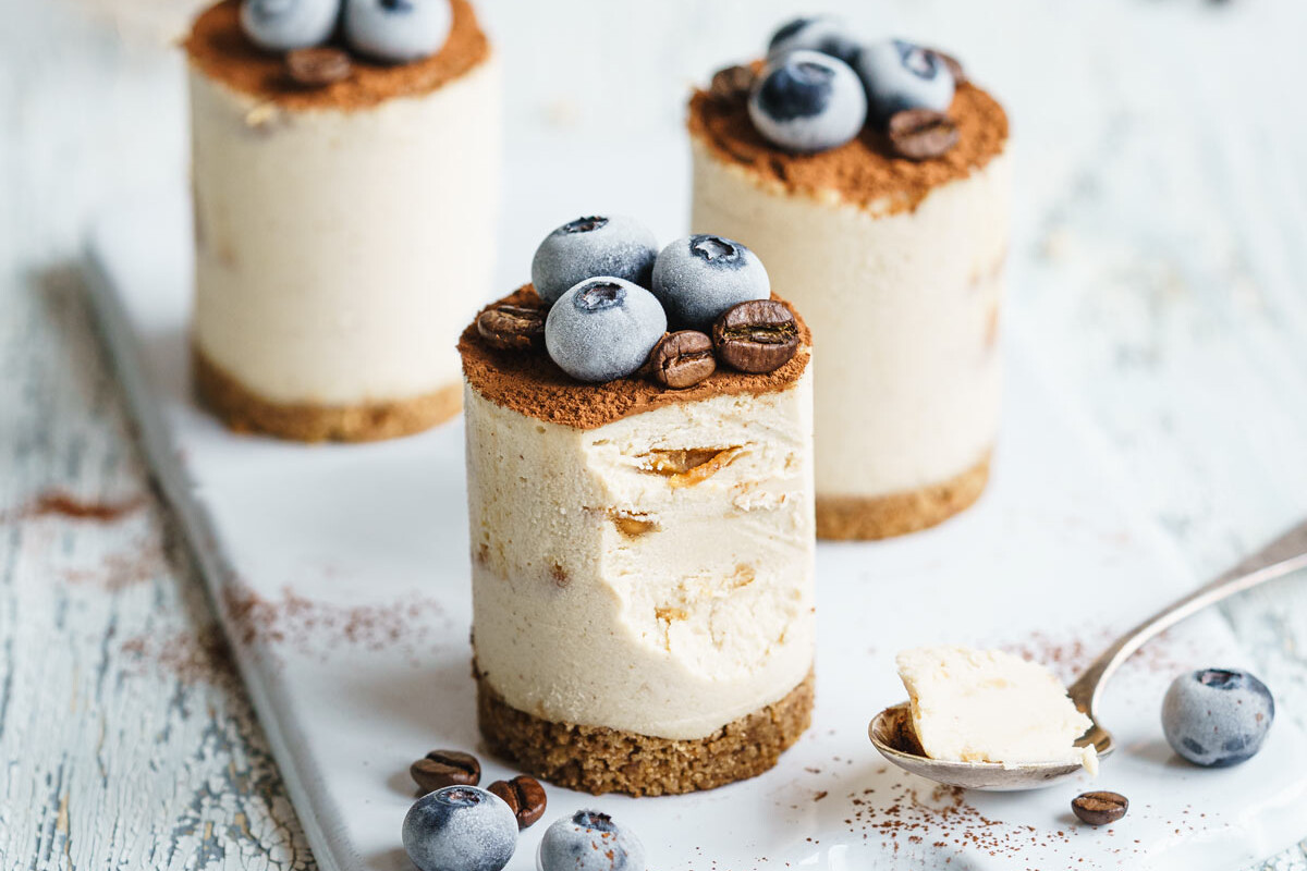 vegane Erdnussbutter Kaffee Törtchen