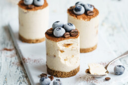 vegane Erdnussbutter Kaffee Törtchen