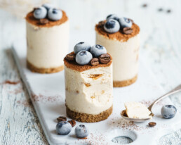 vegane Erdnussbutter Kaffee Törtchen