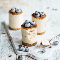 vegane Erdnussbutter Kaffee Törtchen