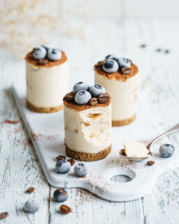 vegane Erdnussbutter Kaffee Törtchen