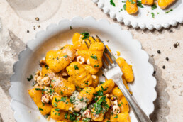 vegane Kürbis Gnocchi