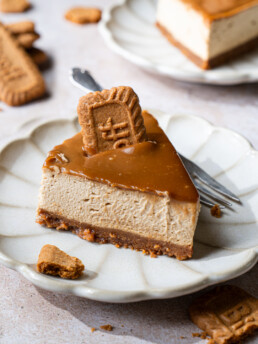 veganer Biscoff Lotus-Cheesecake