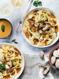 Cremige vegane Pilzsauce